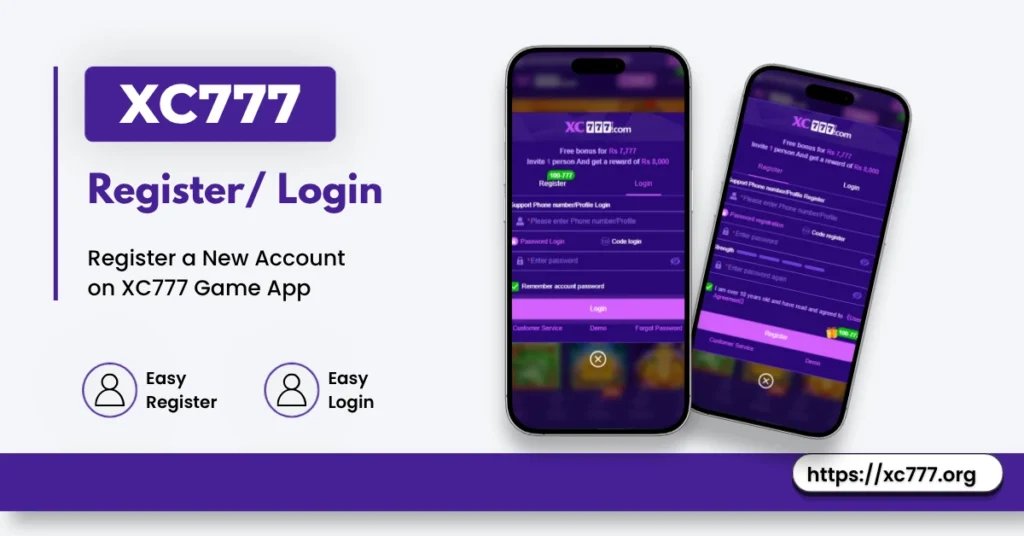 XC777 Register & Login